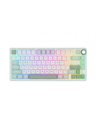 კლავიატურა: Royal Kludge RK R75 RGB K silver switch Type-C Mechanical Keyboard Sky Cyan - RKR75-SK-KY