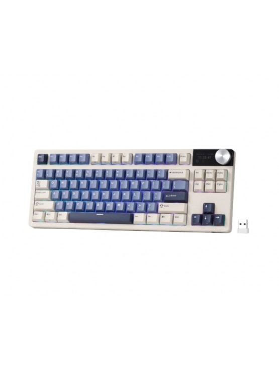 კლავიატურა: Royal Kludge RK S85 RGB Cloud Switch Mechanical Keyboard Horizon Blue - RKS85-HB-YM