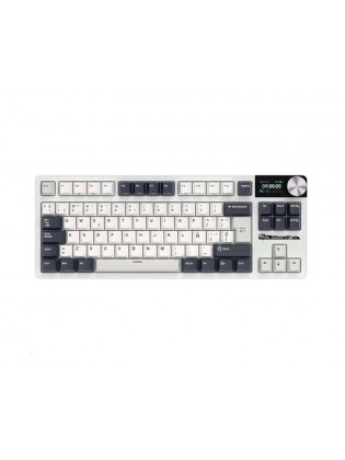 კლავიატურა: Royal Kludge RK S85 RGB Cloud Switch Mechanical Keyboard White Night - RKS85-WN-YW