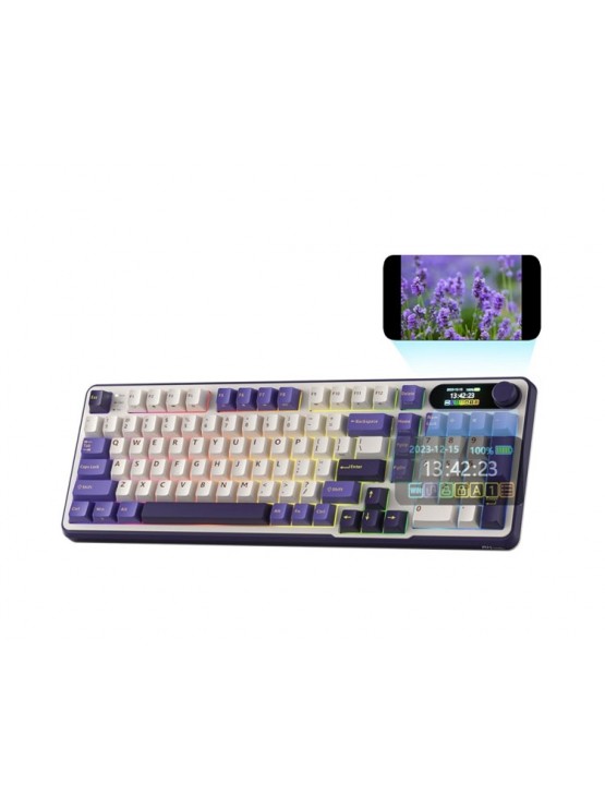კლავიატურა: Royal Kludge RK S98 RGB Chartreuse switch Mechanical Keyboard Blackberry - RKS98-BY-XH