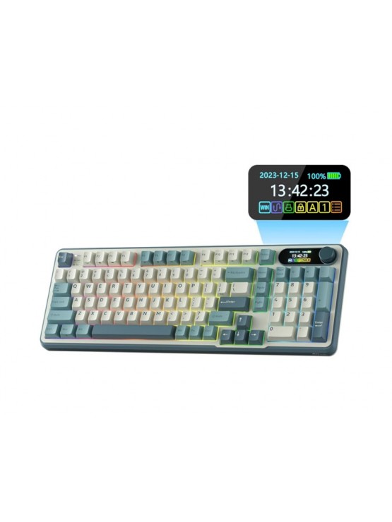 კლავიატურა: Royal Kludge RK S98 RGB Chartreuse switch Mechanical Keyboard Light Cloud - RKS98-LC-XH