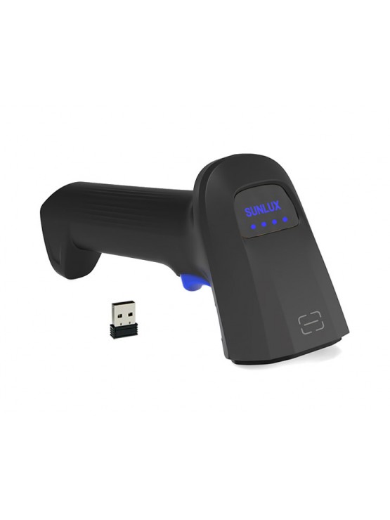 ბარკოდის სკანერი: Sunlux RW10 2D Wireless Barcode Scanner Black