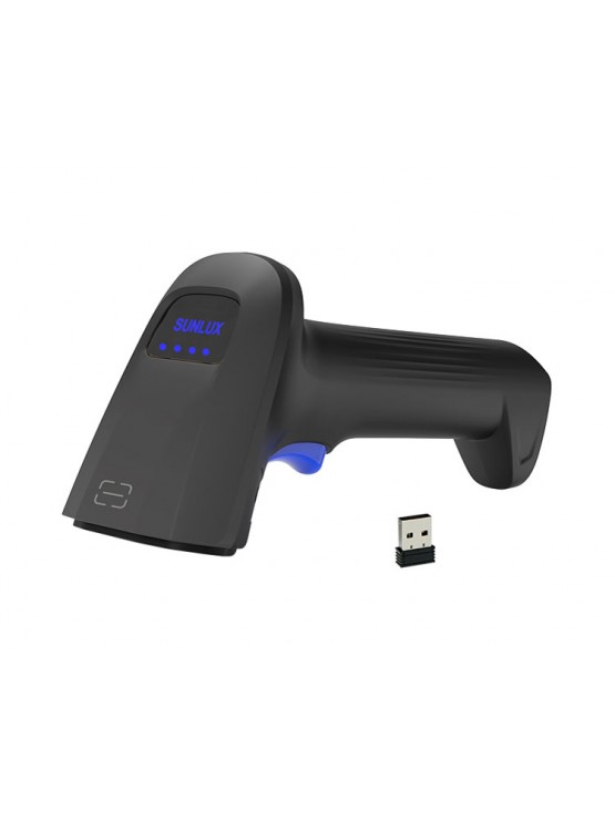 ბარკოდის სკანერი: Sunlux RW10 2D Wireless Barcode Scanner Black