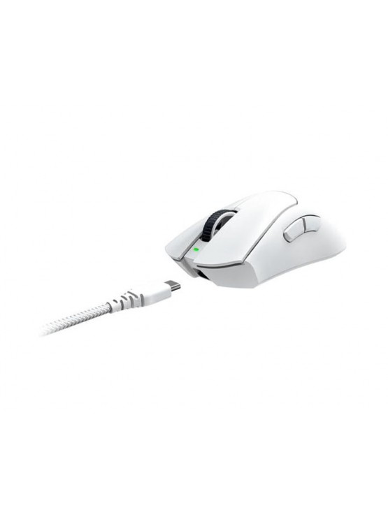 მაუსი: Razer DeathAdder V3 Pro Ergonomic Wireless Gaming Mouse White - RZ01-04630200-R3G1