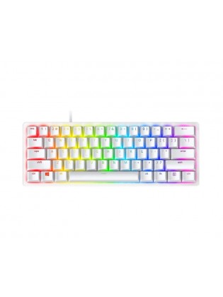 კლავიატურა: Razer Huntsman Mini Mercury Ed. RGB Gaming Keyboard White - RZ03-03390300-R3M1