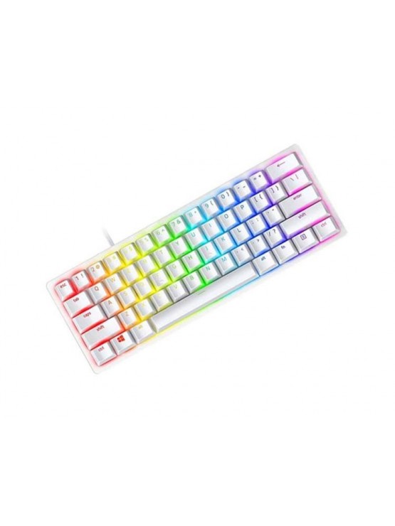 კლავიატურა: Razer Huntsman Mini Mercury Ed. RGB Gaming Keyboard White - RZ03-03390300-R3M1