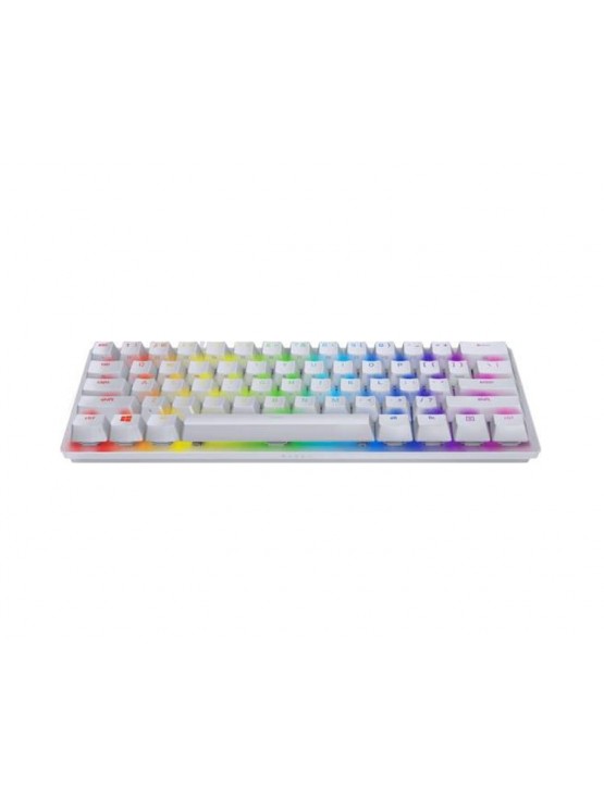 კლავიატურა: Razer Huntsman Mini Mercury Ed. RGB Gaming Keyboard White - RZ03-03390300-R3M1