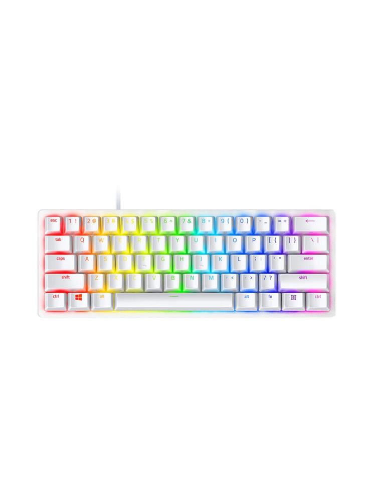 კლავიატურა: Razer Huntsman Mini RGB Gaming Keyboard White - RZ03-03390400-R3M1