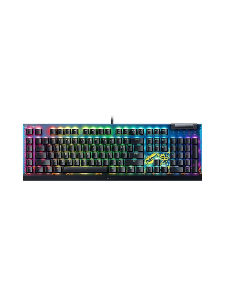 კლავიატურა: Razer BlackWidow V4 X Mechanical Gaming Keyboard Fortnite Edition - RZ03-04703600-R3M1