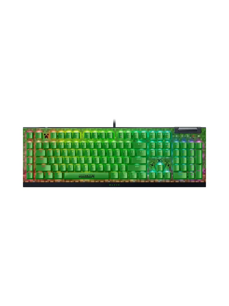 კლავიატურა: Razer BlackWidow V4 X Mechanical Gaming Keyboard Minecraft Edition - RZ03-04704100-R3M1