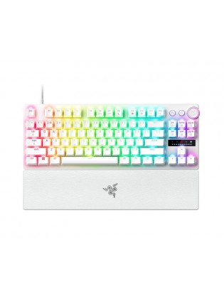 კლავიატურა: Razer Huntsman V3 Pro Tenkeyless Gaming Keyboard White - RZ03-04981700-R3M1