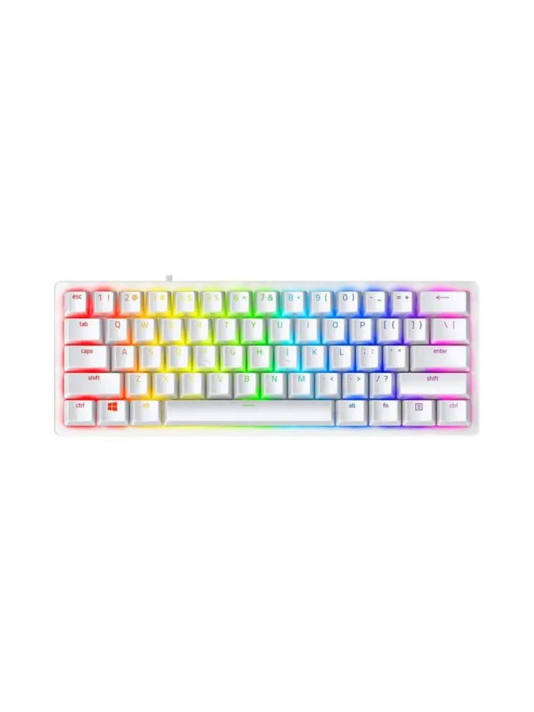 კლავიატურა: Razer Huntsman V3 Pro Mini Mechanical RGB Gaming Keyboard White - RZ03-04991700-R3M1