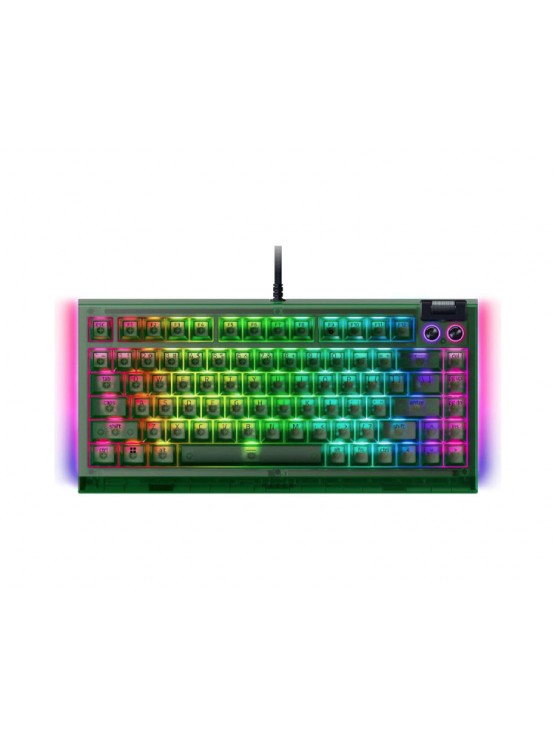 კლავიატურა: Razer BlackWidow V4 75% Mechanical Gaming Keyboard Phantom Green Editon - RZ03-05003300-R3M1