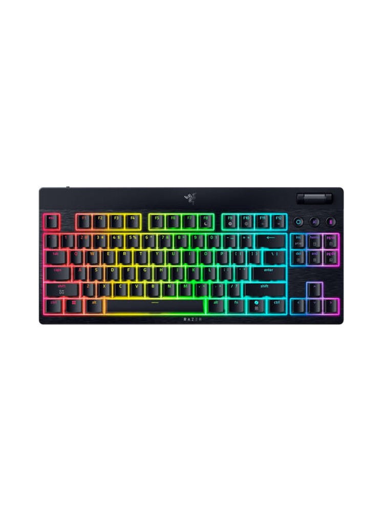 კლავიატურა: Razer BlackWidow V4 Low Profile TKL HyperSpeed Wireless Mechanical Gaming Keyboard - RZ03-05450100-R3M1