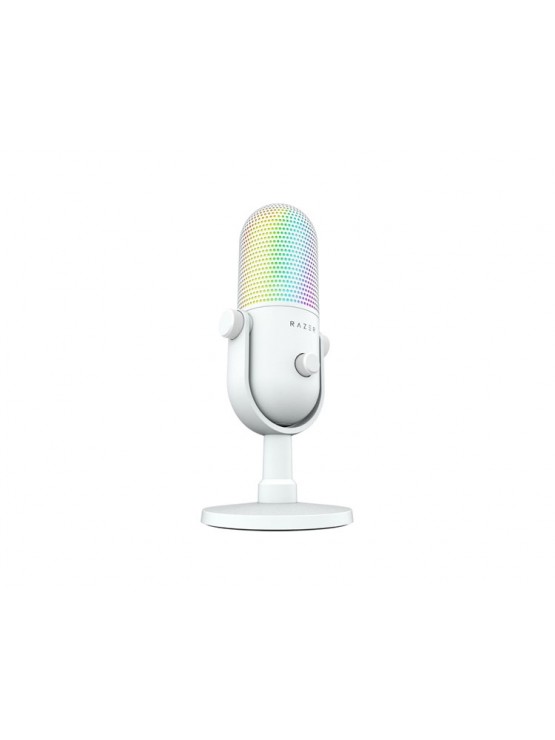 მიკროფონი: Razer Seiren V3 Chroma RGB USB-A Gaming Microphone White - RZ19-05060200-R3M1