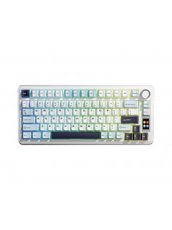 კლავიატურა: AULA S75 PRO RGB Mechanical Keyboard White case Light Blue/White/Black-Purple (Seiya Switch)
