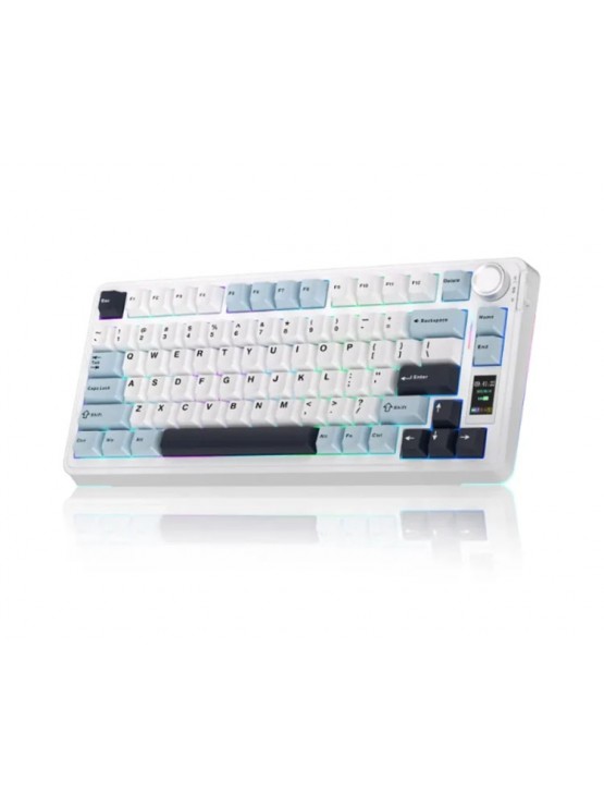 კლავიატურა: AULA S75 PRO RGB Mechanical Keyboard Light Blue/White/Black-Purple (Seiya Switch)