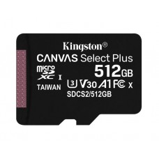 მეხსიერების ბარათი: Kingston Canvas Select Plus 512GB microSD Memory Card - SDCS2/512GBSP