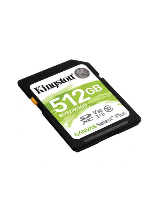 მეხსიერების ბარათი: Kingston 512GB SDXC Canvas Select Plus - SDS2/512GB