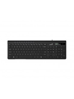 კლავიატურა: Genius SlimStar 230II Wired Slim Keyboard Black