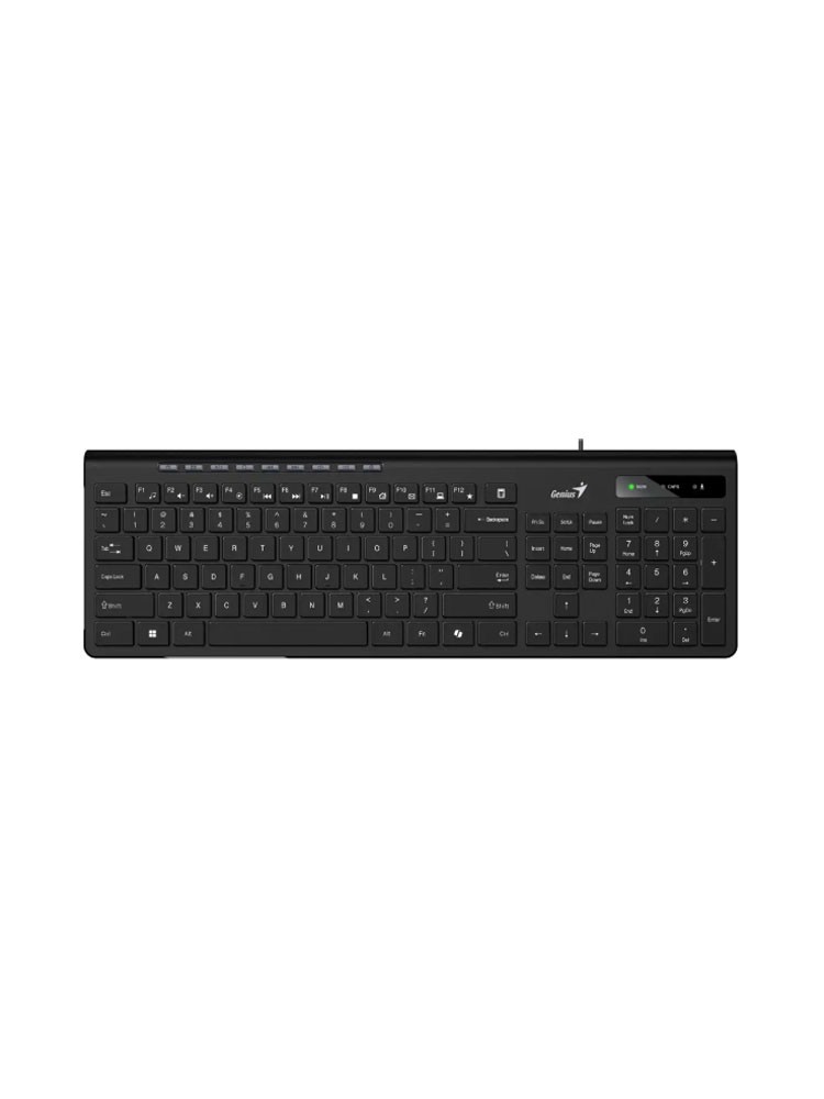 კლავიატურა: Genius SlimStar 230II Wired Slim Keyboard Black