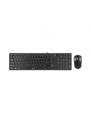 კლავიატურა-მაუსი: Genius SlimStar C126 Mouse+ Keyboard USB Black