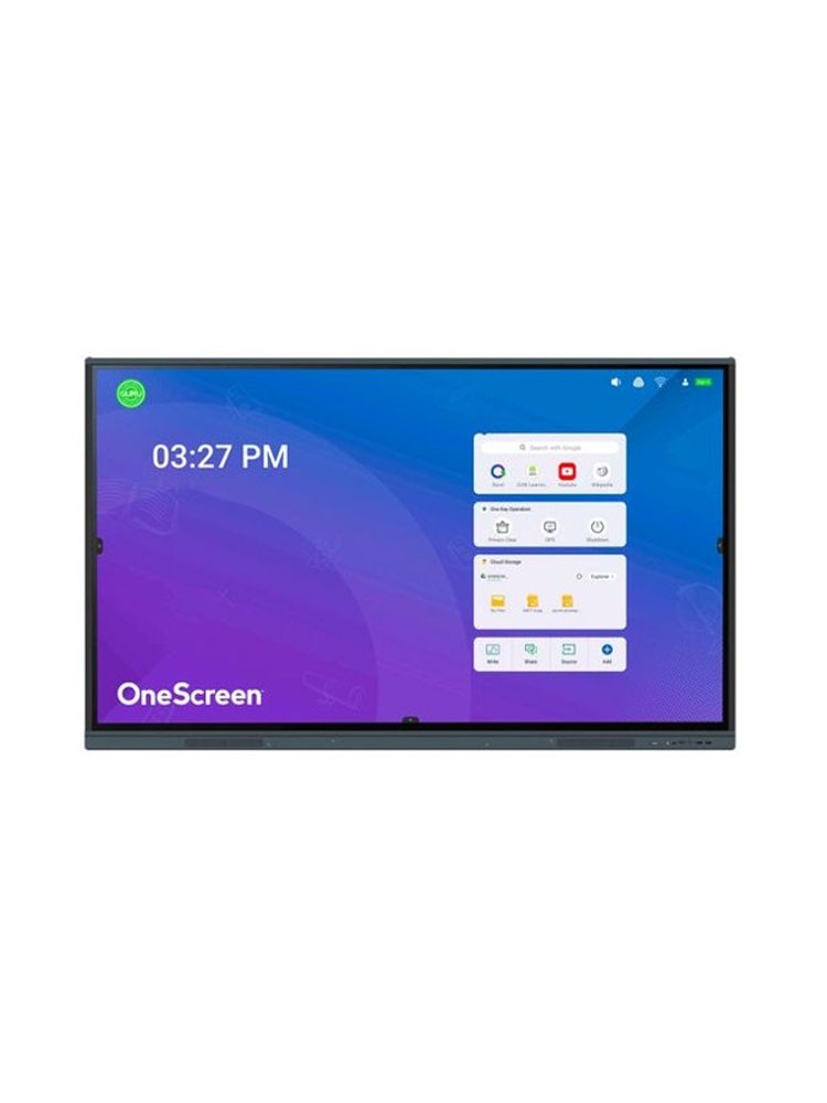 ინტერაქტიული ეკრანი: OneScreen T7 86" Android 13 RAM 8GB 128GB Smart Board Black