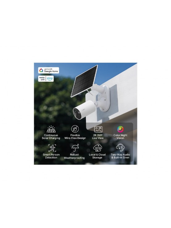 კამერა: TP-Link Tapo C410 KIT Solar-Powered Security Camera Kit