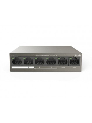 სვიჩი: Tenda TEF1106P-4-63W 6-Port 10/100M Desktop Switch with 4-Port PoE