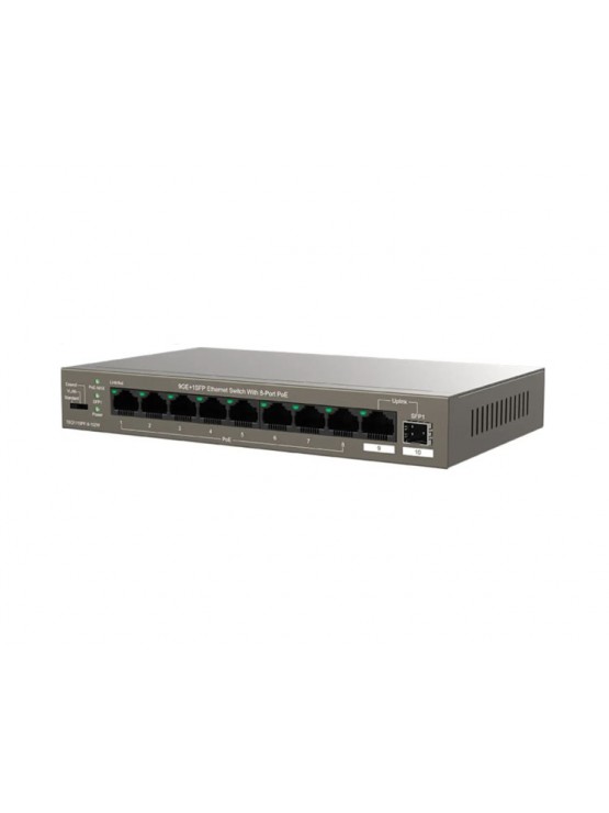 სვიჩი: Tenda TEG1110PF-8-120W 8xGigabit PoE+ Unmanaged Switch