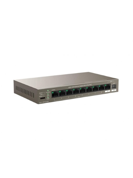 სვიჩი: Tenda TEG1110PF-8-120W 8xGigabit PoE+ Unmanaged Switch