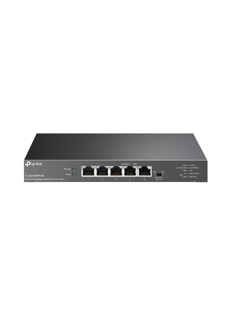 სვიჩი: TP-Link TL-SG105PP-M2 5-Port 2.5G Desktop Switch with 4-Port PoE++