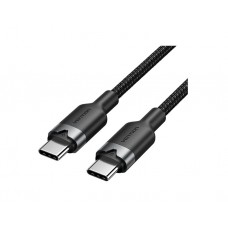 კაბელი: Vention TRDBH USB 2.0 Type-C 60W PD Cable 2m Black Aluminum