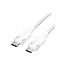 კაბელი: Vention TRDWF USB 2.0 Type-C 60W PD Cable 1m White Aluminum