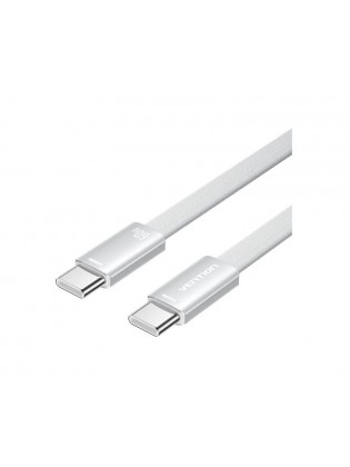 კაბელი: Vention TRZIF USB 2.0 Type-C Cable 1m Silver Aluminum