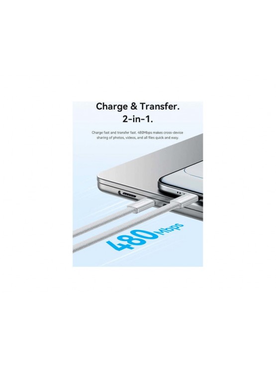კაბელი: Vention TRZJF USB 2.0 Type-C Cable 1m Gold Aluminum