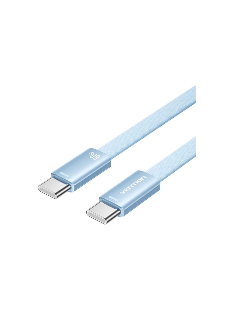 კაბელი: Vention TRZSF USB 2.0 Type-C Cable 1m Blue Aluminum