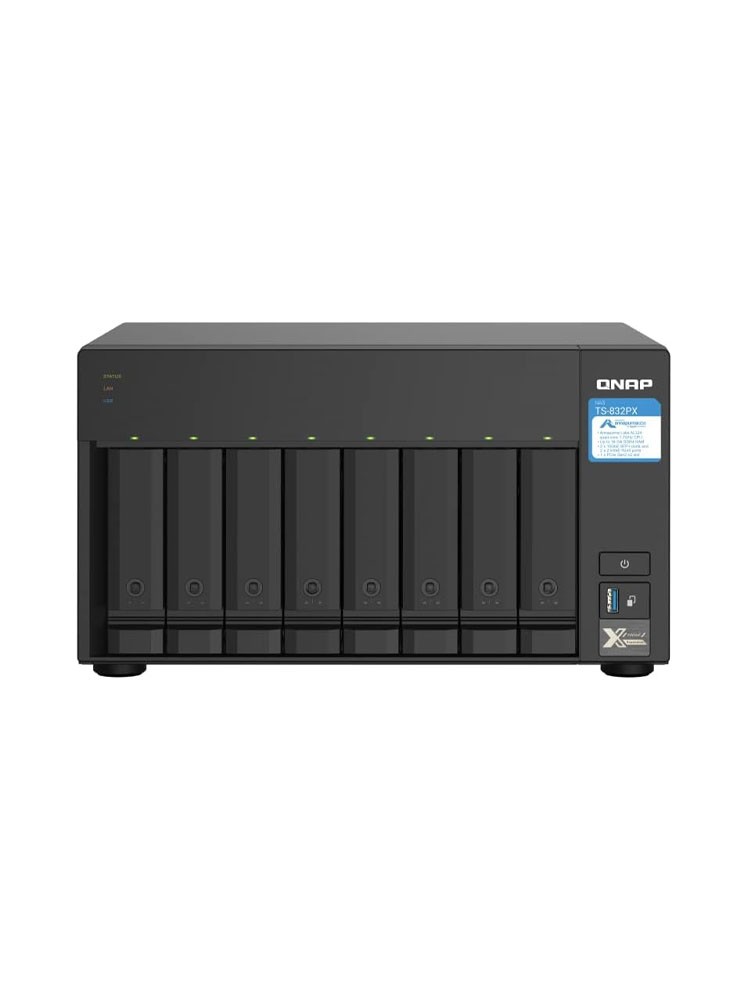 NAS სერვერი: Qnap TS-832PX-4G 8-Bay High-Capacity NAS