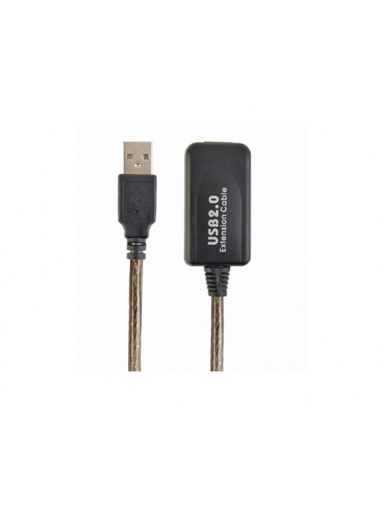 კაბელი: Gembird UAE-01-10M Active USB 2.0 extension cable 10m black