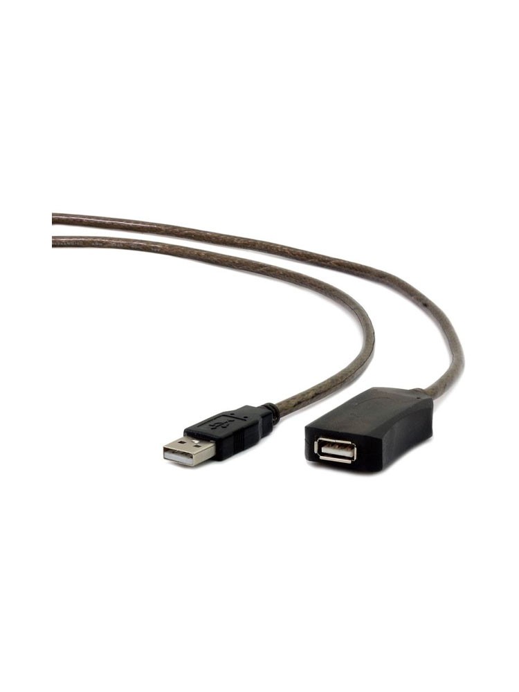 კაბელი: Gembird UAE-01-5M Active USB 2.0 extension cable 5m black