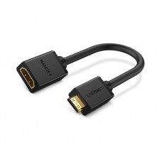 ადაპტერი: UGREEN 20137 Mini HDMI Male to HDMI Female Adapter Cable 22cm Black