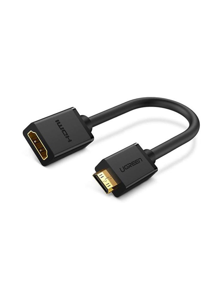 ადაპტერი: UGREEN 20137 Mini HDMI Male to HDMI Female Adapter Cable 22cm Black