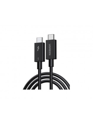 კაბელი: UGREEN L703 240W Type-C Thunderbolt 5 Cable 1m Black - 45996