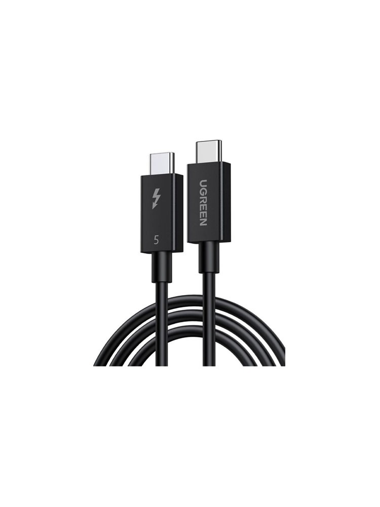 კაბელი: UGREEN L703 240W Type-C Thunderbolt 5 Cable 1m Black - 45996