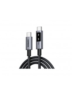 აბელი: UGREEN Uno L509 100W USB Type-C Cable 1m Black/Grey - 35501
