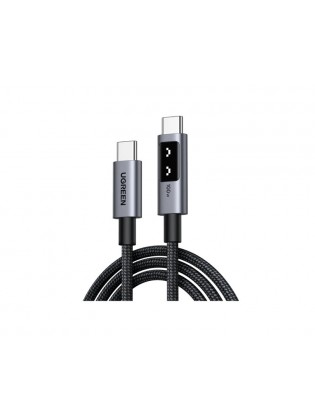 აბელი: UGREEN Uno L509 100W USB Type-C Cable 1m Black/Grey - 35501