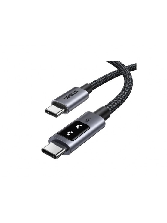 აბელი: UGREEN Uno L509 100W USB Type-C Cable 1m Black/Grey - 35501
