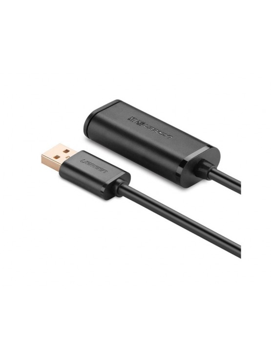 კაბელი: Ugreen US121 10319 USB 2.0 Active Extension Cable with Chipset 5m Black
