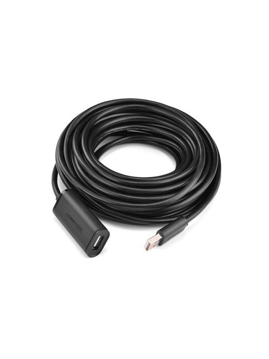 კაბელი: Ugreen US121 10326 USB 2.0 Active Extension Cable with Chipset 15m Black