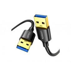 კაბელი: UGREEN US128 USB-A 3.0 Male To Male Cable 2m Black - 10371